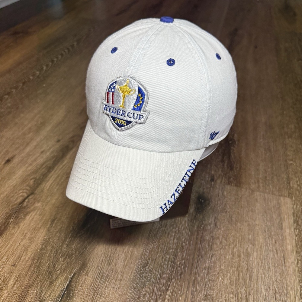 '47 USGA Ryder Cup Hat White Blue USA Adjustable Strapback 2016 Embroidered Logo
